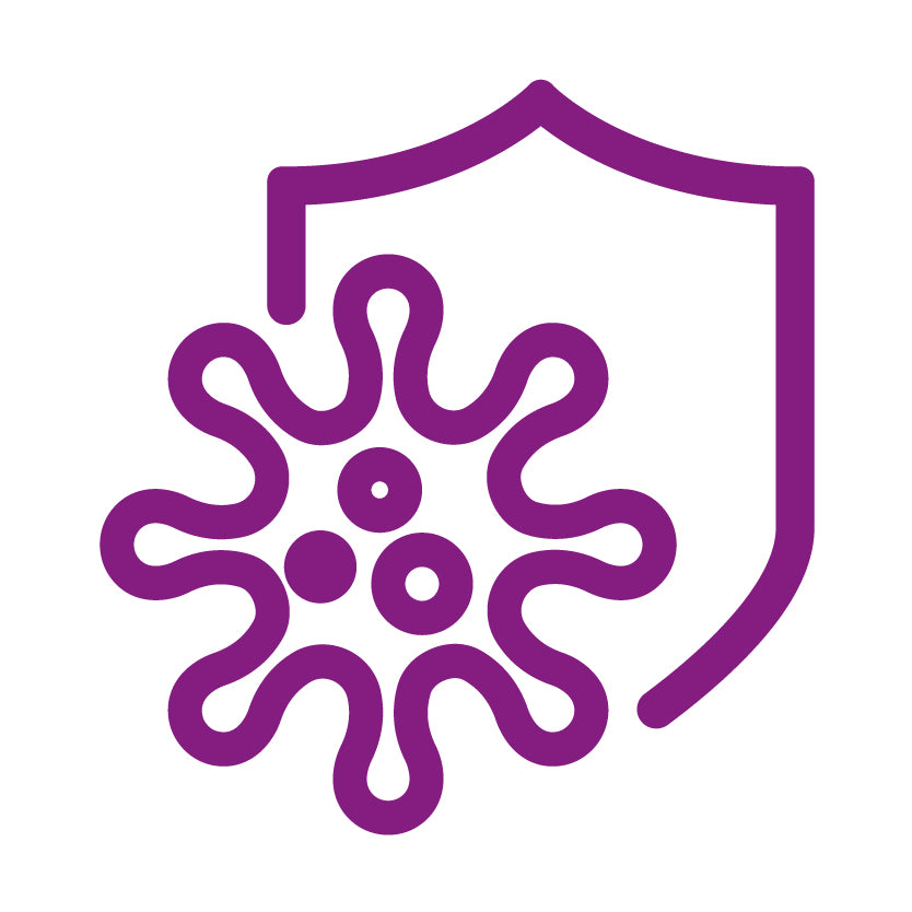 Purple defend icon
