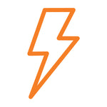 Orange lightning bolt