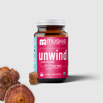 UNWIND | Organic Reishi Super Mushroom Gummies Bottle - Front